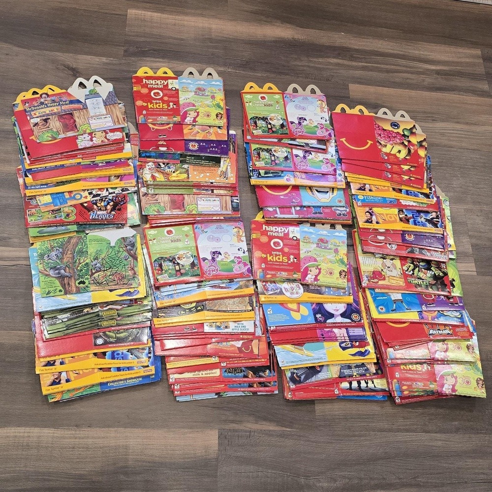 90s 00s McDonalds Happy Meal Box New Old Stock‎ Disney Spongebob Shrek Lot 150